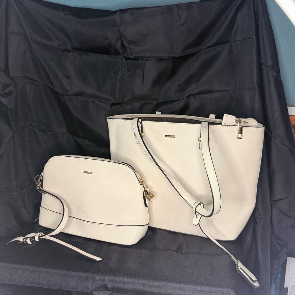 Elegant Cream Women's Bag Set